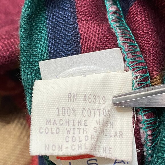 Unbranded Reversible Vest Women's Medium 3 Button Floral Stripes 100% Cotton USA - Picture 13 of 16